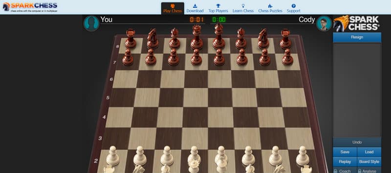 Sparkchess ゲームサイト
