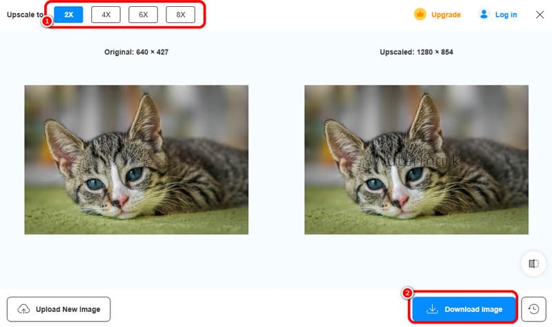 画像をアップスケール Vidmore アップスケーラー