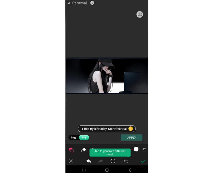 Youcam 背景リムーバーアプリ