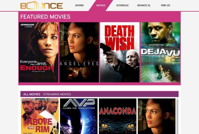 Bounce TV 無料映画サイト