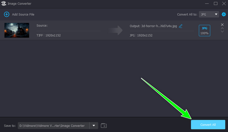 Vidmore「すべて変換」ボタン