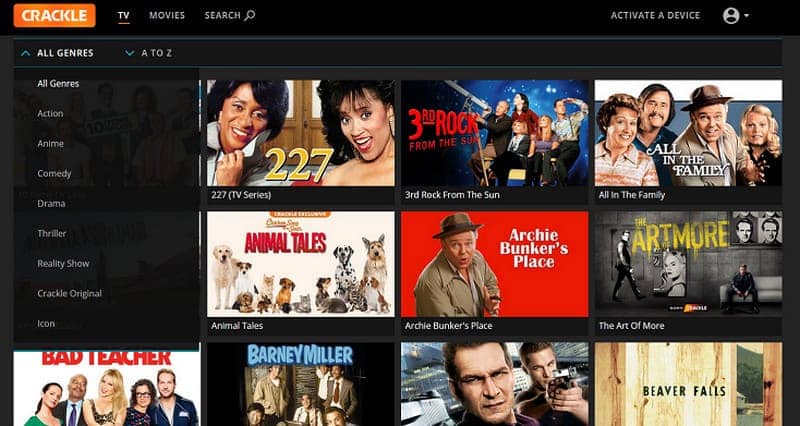 Crackle 無料映画サイト