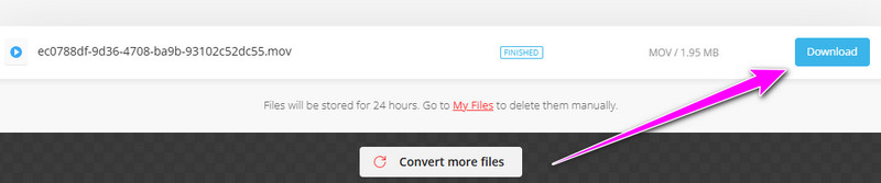 ダウンロードをクリック（Convertio）