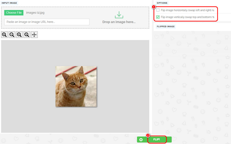 Pine Toolsで「Flip」をクリック