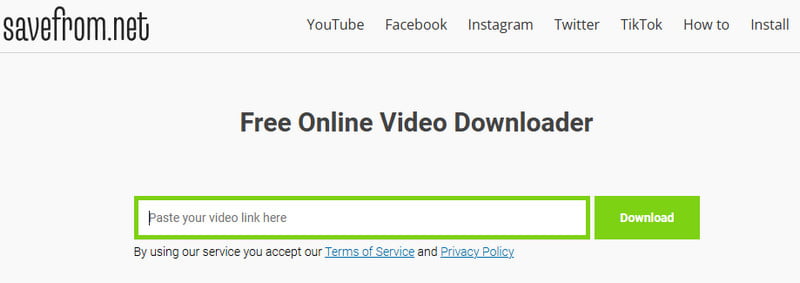 Savefrom ダウンロードサイト