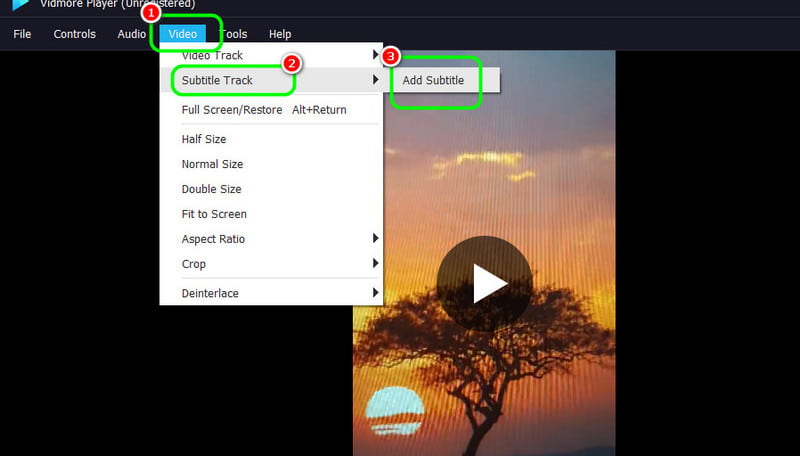 Vidmore で動画に字幕を追加