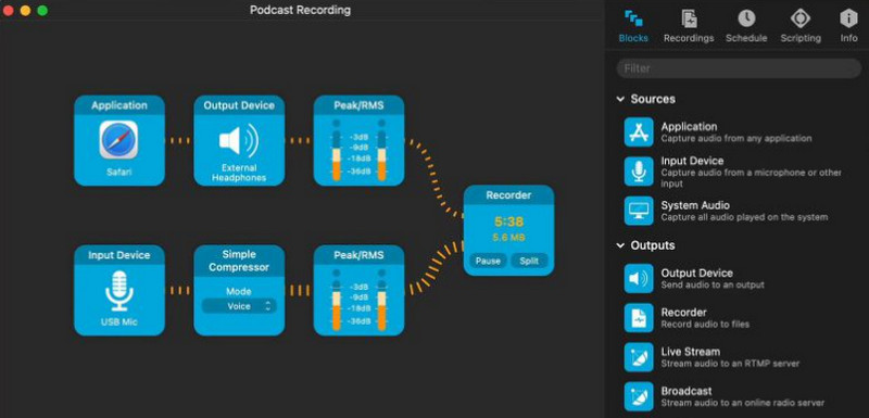 Audio Hijack イコライザー