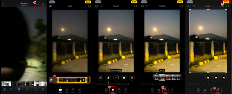 iPhone 写真アプリ 動画編集