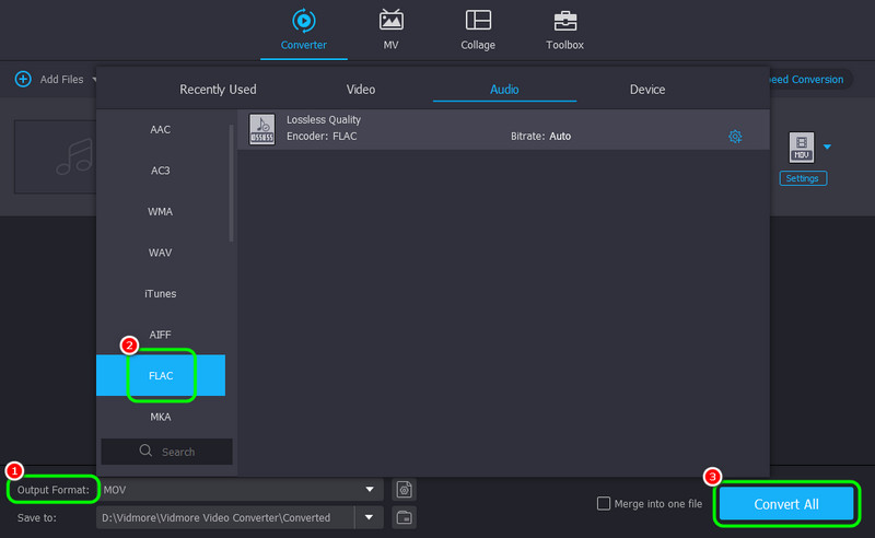 出力形式 すべて変換