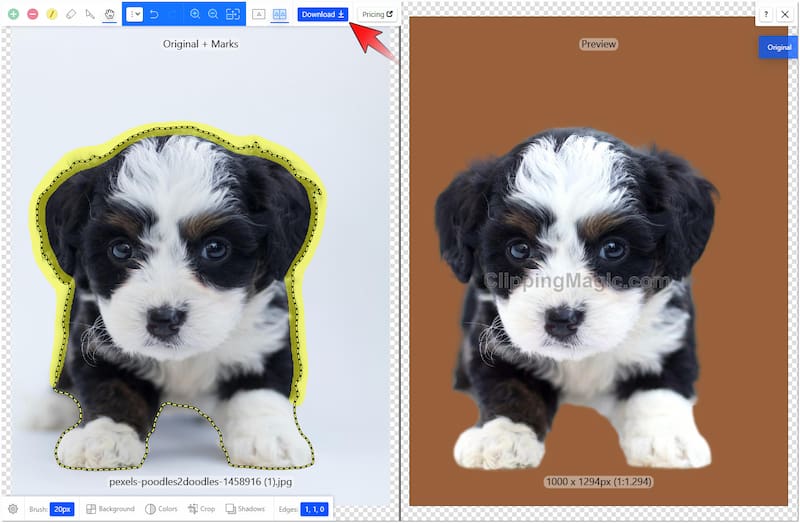 編集画像を生成