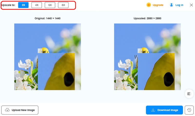 Vidmoreで画像をアップスケール