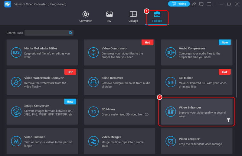 ビデオ強調 Vidmore