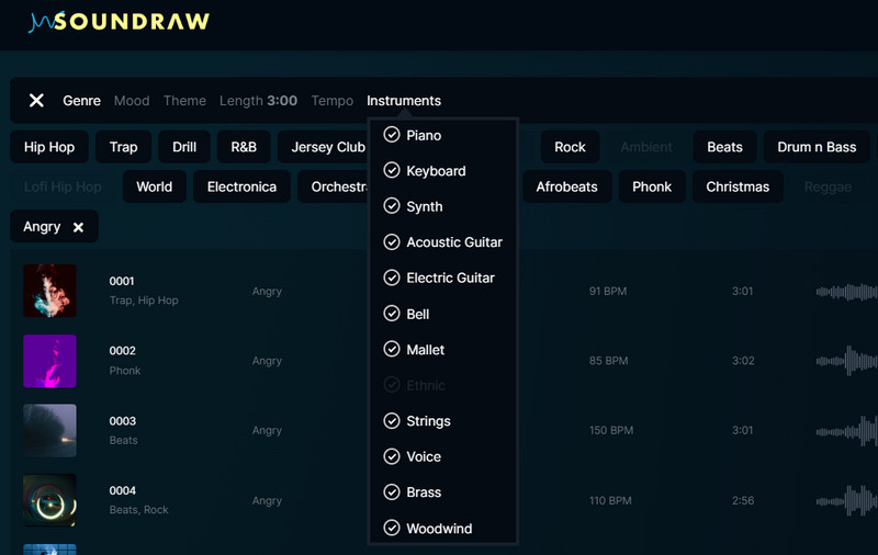 さまざまな楽器を追加