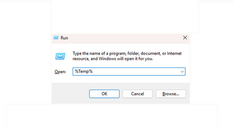 一時ファイルを削除する