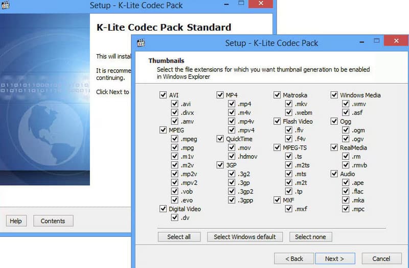 Install Codec Pack