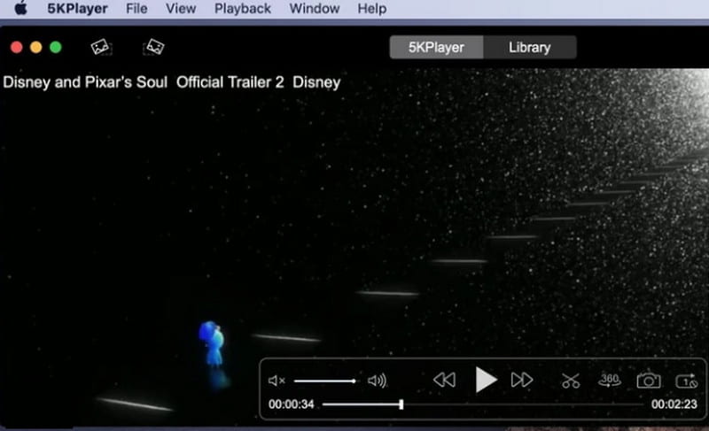 MP4を再生　5KPlayer