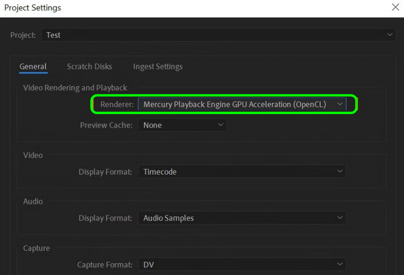 GPUアクセラレーションをオンにする