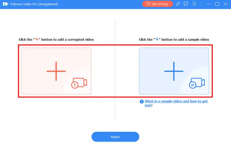 カクつく動画をVidmoreで追加