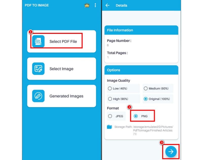 PDFをPNGに変換する（Android）