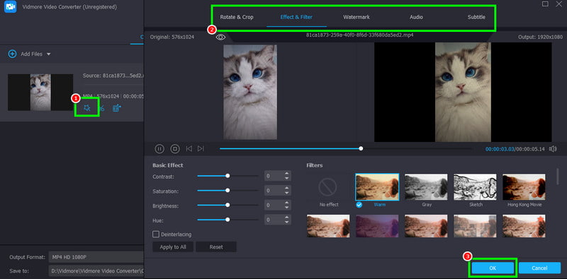 TikTok動画編集 Vidmore