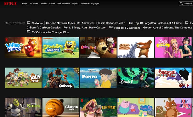 Netflix でアニメを見る