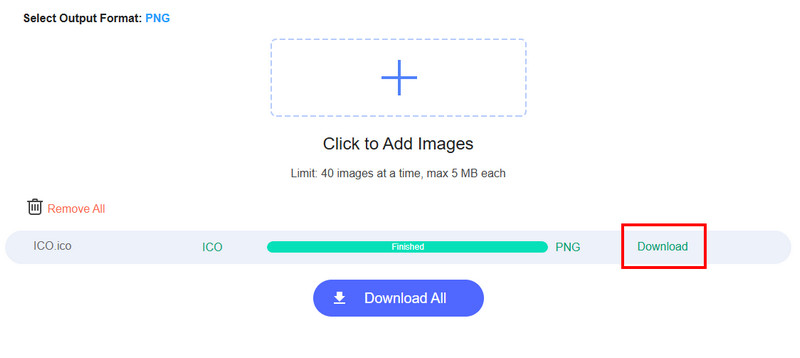 ダウンロードして PNG を保存 Vidmore