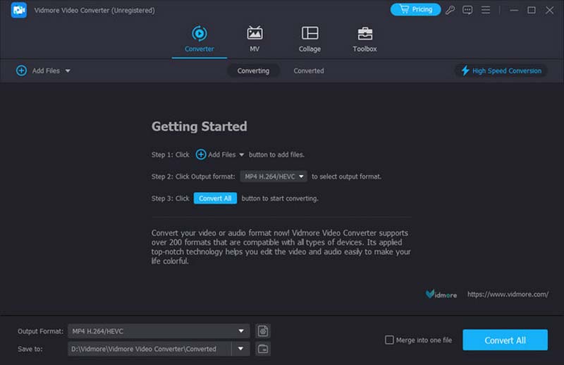 Vidmore 動画音声強化  ファイルを追加