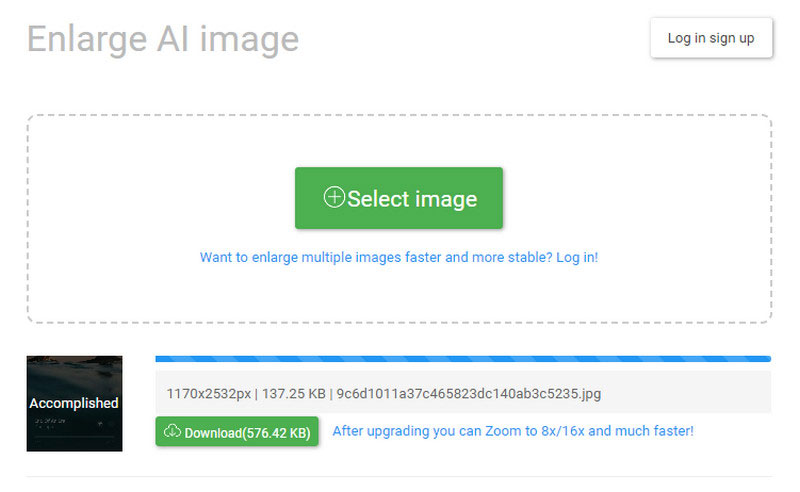 Bigjpg AI Image Upscaler
