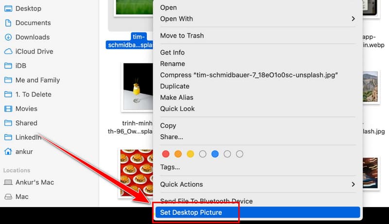 写真でデスクトップピクチャを設定