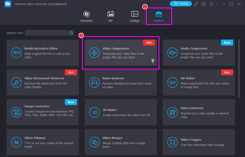 ツールボックス 動画圧縮 Vidmore