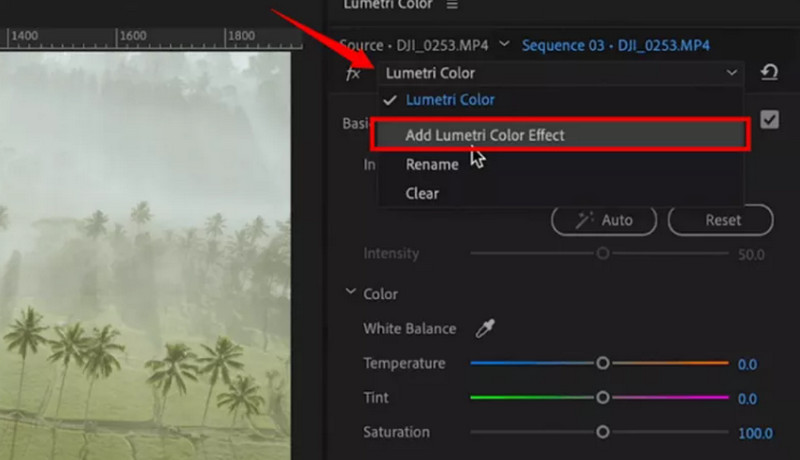 エフェクトを追加