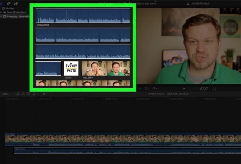 Final Cut タイムライン