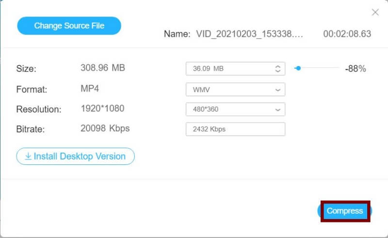動画ファイルを保存