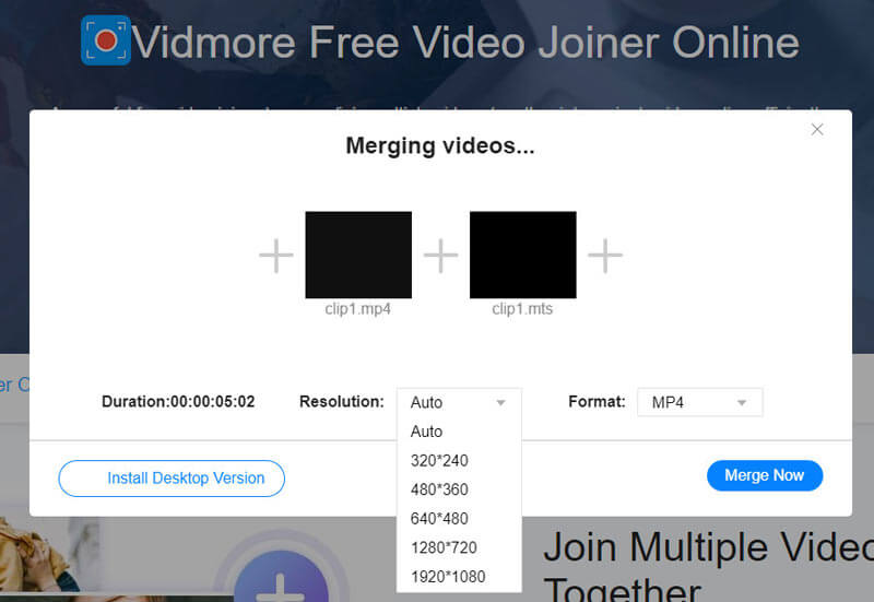 Set Resolution（解像度を設定）