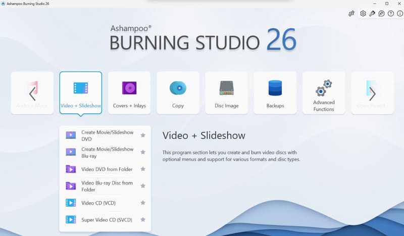 Ashampoo バーナー
