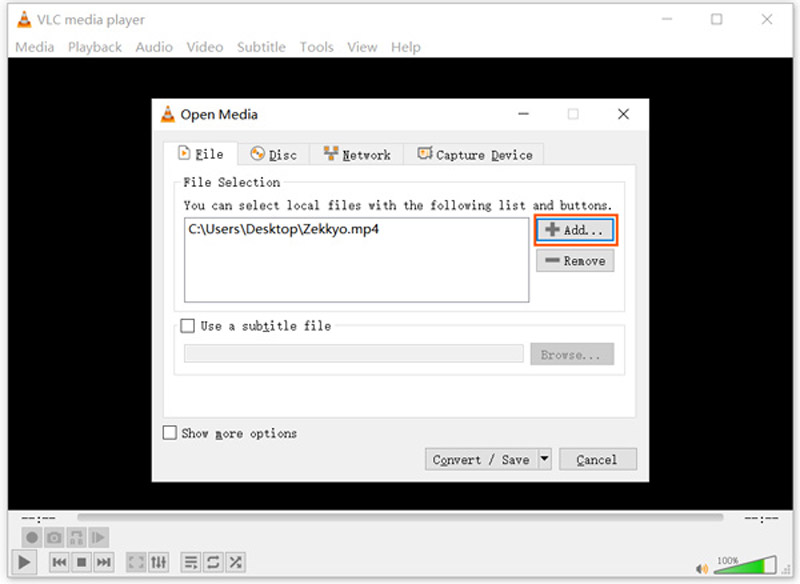 圧縮したい動画を追加
