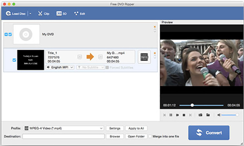 AnyMP4フリーDVDリッパー