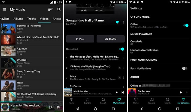 AndroidでTidal Musicをダウンロードする