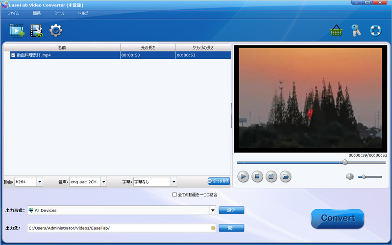 Easefab4kビデオコンバーター