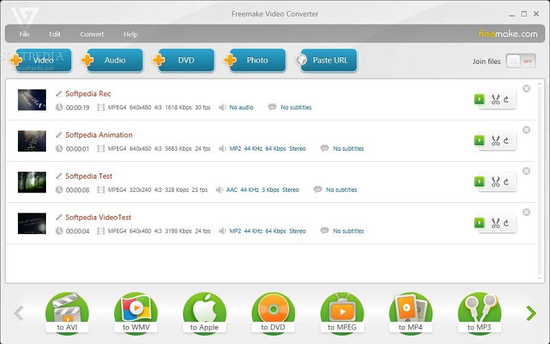 MKVを編集 Freemake