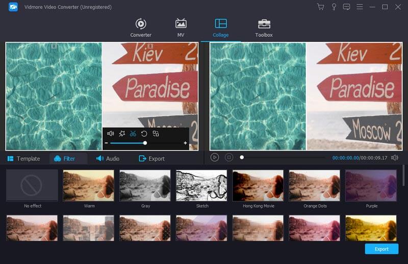 YouTube動画コラージュを編集