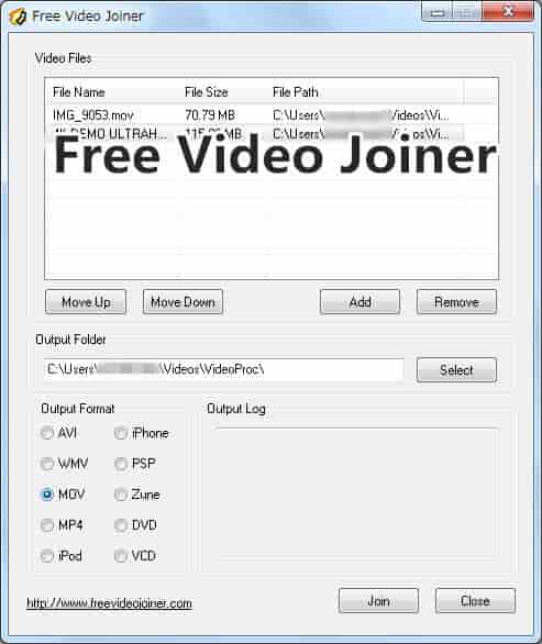 Free Video Joiner