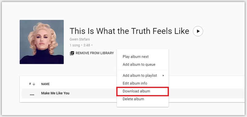 Google Playミュージックダウンロードコンピュータ