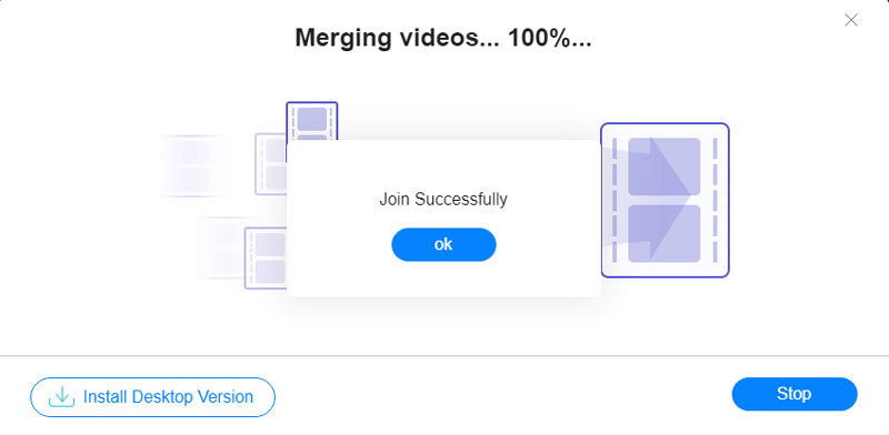 VOBの結合が完了しました