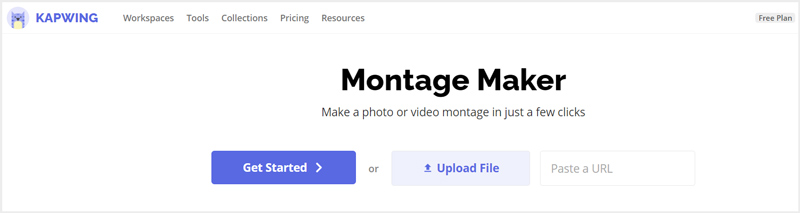 Kapwing モンタージュメーカー