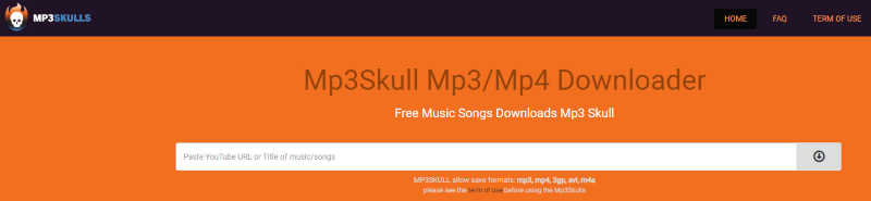 MP3Skull MP3 MP4ダウンローダー