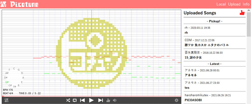 MIDIダウンロードサイト~Picotune