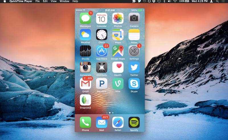 QuicktimeでiPhone画面を記録する