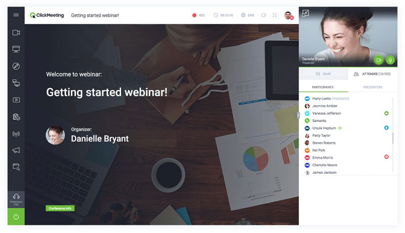 ClickMeeting で録画