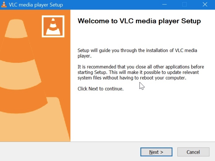 最新のVLCメディアプレーヤーを再インストールします